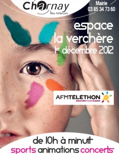 Flash Mob Téléthon à Charnay-les-Mâcon