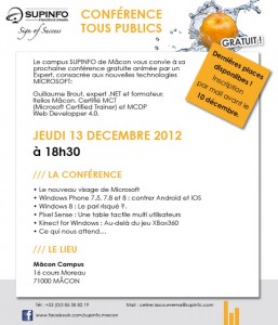 Conférence pour tous à SUPINFO Mâcon