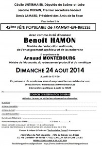« Fête de la rose » de Frangy-en-Bresse (Politique)