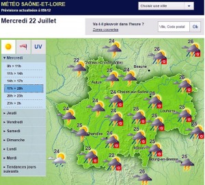 Saône-et-Loire (Météo)