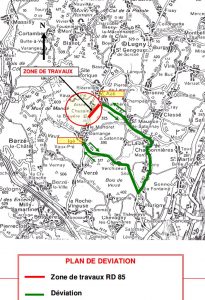 RD 85 entre Azé et Igé, travaux de renforcement de chaussée…