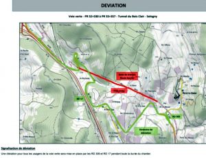 Voie verte n°1 sur la Commune de Sologny