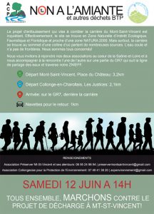 RAPPEL / “Marchons contre le projet de décharge à Mont-Saint-Vincent”