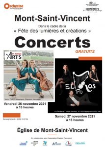 Deux concerts de musique de chambre au Mont Saint Vincent