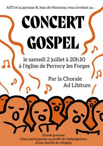 Concert Gospel  à l’église de Perrecy-les-Forges