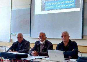 Montceau-les-Mines :  conférence de presse du CODEF  (Collectif des Usagers des hôpitaux)