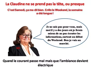 La Claudine aime les Week-end, mais des fois ça commence mal