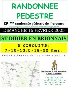 29ème Randonnée pédestre de L’Arconce