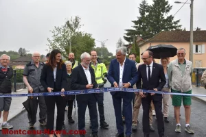 Saint Laurent d’Andenay : inauguration du pont Jeanne Rose