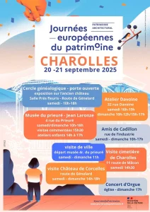 Charolles :  Programme – Journées Européennes du Patrimoine