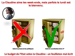 La Claudine aime les week-ends, mais parfois le lundi est le bienvenu.
