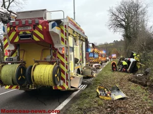 Faits Divers : Sortie de route sur la D980 à Gourdon !