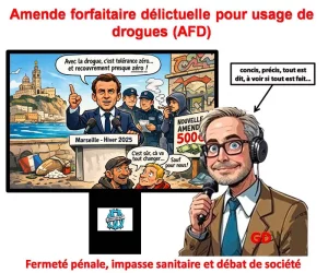 Amende forfaitaire délictuelle pour usage de drogues (AFD)   