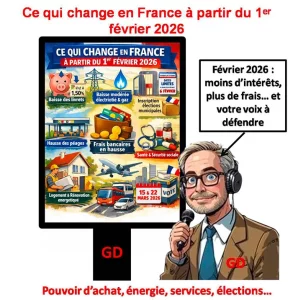 Ce qui change en France à partir du 1ᵉʳ février 2026