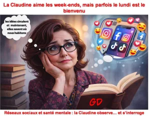La Claudine aime les week-ends, mais parfois le lundi est le bienvenu