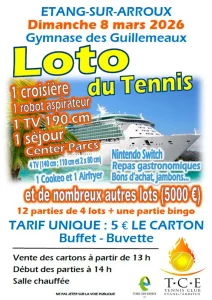Loto du Tennis club à Etang-sur-Arroux