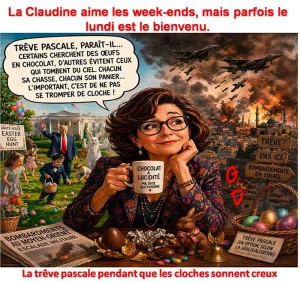 La Claudine aime les week-ends, mais parfois le lundi est le bienvenu.