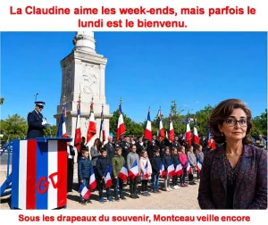 La Claudine aime les week-ends, mais parfois le lundi est le bienvenu.   