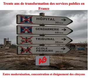 Trente ans de transformation des services publics en France