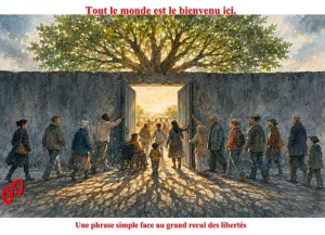 Tout le monde est le bienvenu ici.